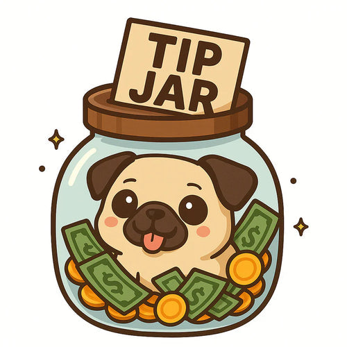 Tip jar for rescue pups